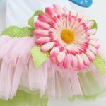 PanDaDa Dog Daisy Tutu Dress with Bow