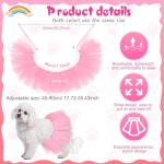 Pink Dog Tutu Dress for Halloween & Parties