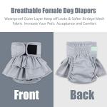 Wegreeco Female Dog Diapers - 3 Pack, Washable