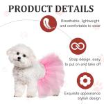Cute Pink Dog Tulle Tutu Skirt for Parties