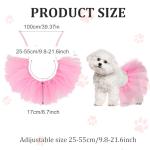 Cute Pink Dog Tulle Tutu Skirt for Parties