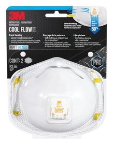 3M N95 Respirator 9511, 2 Pack with Valve