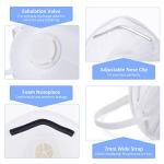 GIKO N95 Respirator Masks - 15 Pack with Valve