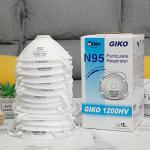 GIKO N95 Respirator Masks - 15 Pack with Valve