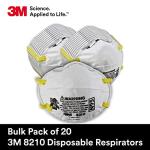 3M N95 Particulate Respirators, Pack of 20