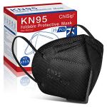 ChiSip 20-Pack KN95 Breathable Face Masks - Black