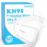 BLScode KN95 Face Masks 60 Pack, 5-Layer