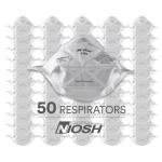 3M N95 Respirator Pack of 50, Standard Size