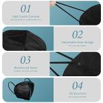 ChiSip 20-Pack KN95 Breathable Face Masks - Black