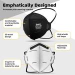 Black N95 Masks, 30 Pack - 95% Filter Efficiency