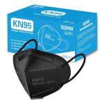 100PCS KN95 Black Face Masks - 5 Layer Protection
