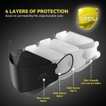 KN95 Face Masks 60 Pack, Breathable Black/White