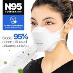 AccuMed N95 Respirator Mask - 10-Pack