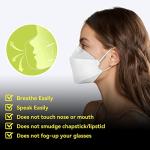 KN95 Face Masks 60 Pack, Breathable Black/White
