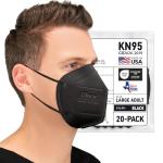BNX KN95 Black Face Mask 20-Pack