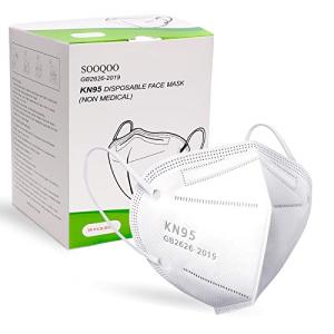 50 Pack KN95 Face Masks for Adults - White