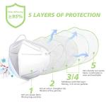 50 Pack KN95 Face Masks for Adults - White