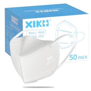 XIKII KN95 Face Masks 50 Pack - 95% Filtration