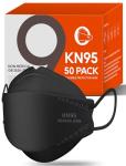 50 Pack KN95 Face Masks for Adults, Black