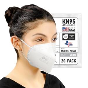 AccuMed KN95 Disposable Face Masks, 20 Pack