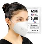 AccuMed KN95 Disposable Face Masks, 20 Pack