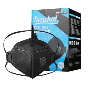 Benehal N95 Black Masks, Pack of 30