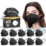 Black KN95 Face Masks for Adults - 100 Pack