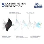 Black KN95 Face Masks for Adults - 100 Pack