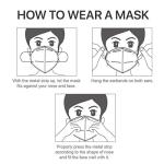 50PCS KN95 Face Masks - 5 Layer, EarLoop, Safety