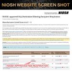 NIOSH Approved N95 Masks 20-Pack - Black