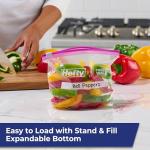 Hefty Quart Size Slider Storage Bags, 40 Count