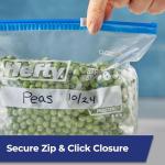 Hefty Gallon Slider Freezer Storage Bags, 56 Count