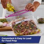 Hefty Gallon Slider Kitchen Storage Bags, 66 Count