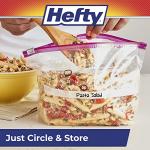 Hefty Slider Half Gallon Storage Bags, 128 Count