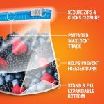 Hefty Gallon Slider Freezer Storage Bags, 56 Count
