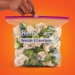 Hefty Gallon Slider Kitchen Storage Bags, 66 Count
