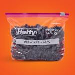 Hefty Quart Size Slider Storage Bags, 40 Count