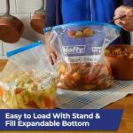 Hefty Gallon Slider Freezer Storage Bags, 56 Count