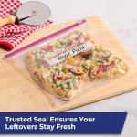 Hefty Gallon Slider Kitchen Storage Bags, 66 Count