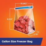 Hefty Gallon Slider Freezer Storage Bags, 56 Count