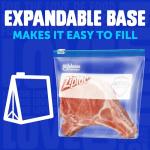 Ziploc Quart Freezer Slider Bags, 34 Count