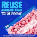 Ziploc Quart Freezer Slider Bags, 34 Count