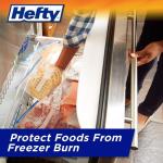 Hefty Quart Freezer Slider Bags, 105 Count