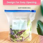 WiseFresh Slider Sandwich Bags – 65 Count Pack