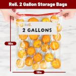 Jumbo 2 Gallon Slider Storage Bags, 50 Count