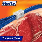 Hefty Quart Freezer Slider Bags, 105 Count