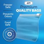 100 Count Slider Zip Food Storage Bags - 6"x6