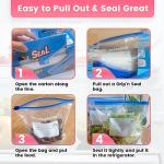 WiseFresh Slider Sandwich Bags – 65 Count Pack