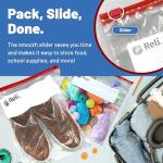 Jumbo 2 Gallon Slider Storage Bags, 50 Count