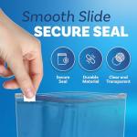 100 Count Slider Zip Food Storage Bags - 6"x6